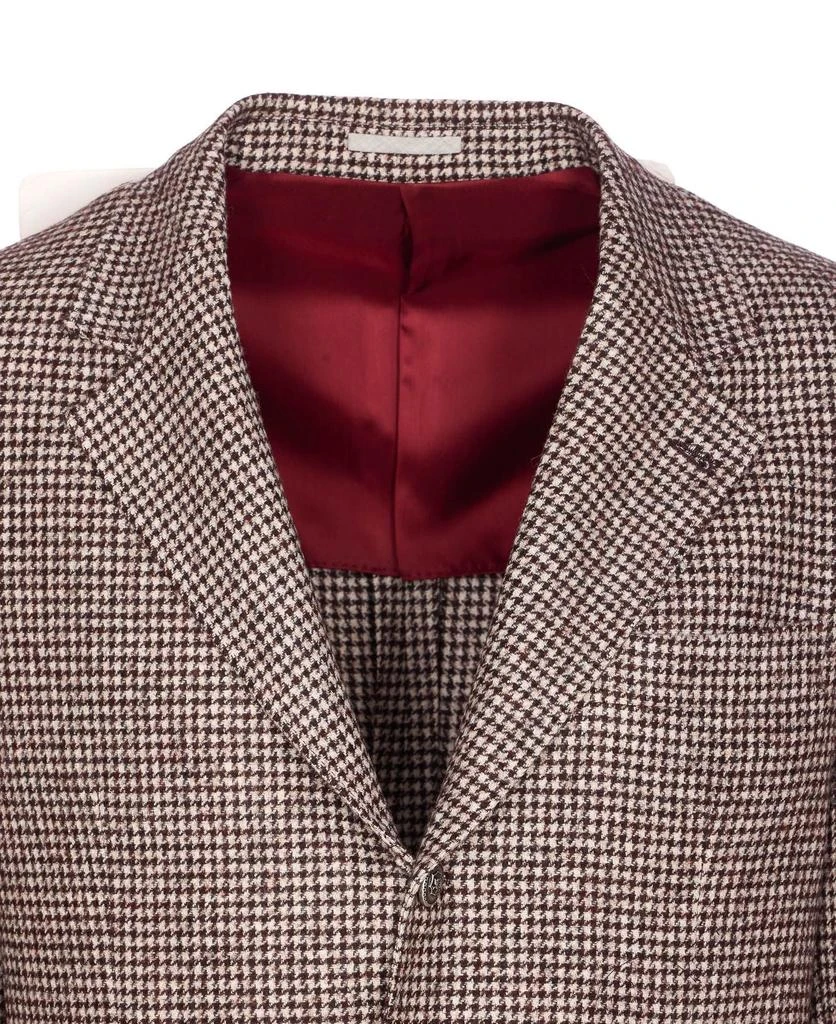 Brunello Cucinelli Brunello Cucinelli Houndstooth Single Breasted Blazer 4
