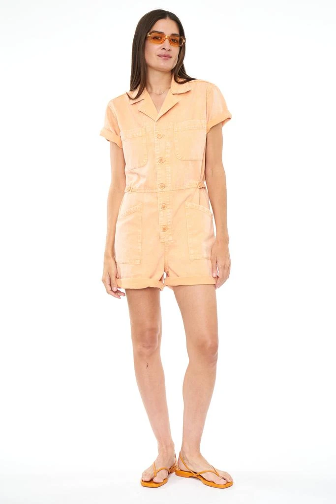 Pistola Denim Parker Short Sleeve Romper -  Sherbet Snow 1