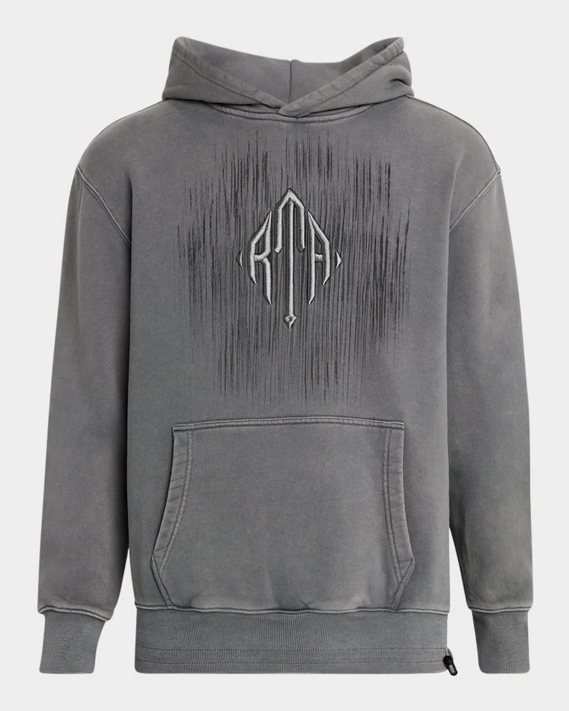RTA Men's Jordan Stone-Etched Monogram Hoodie 1