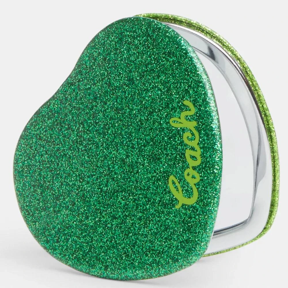 COACH® Glitter Heart Compact Mirror 2