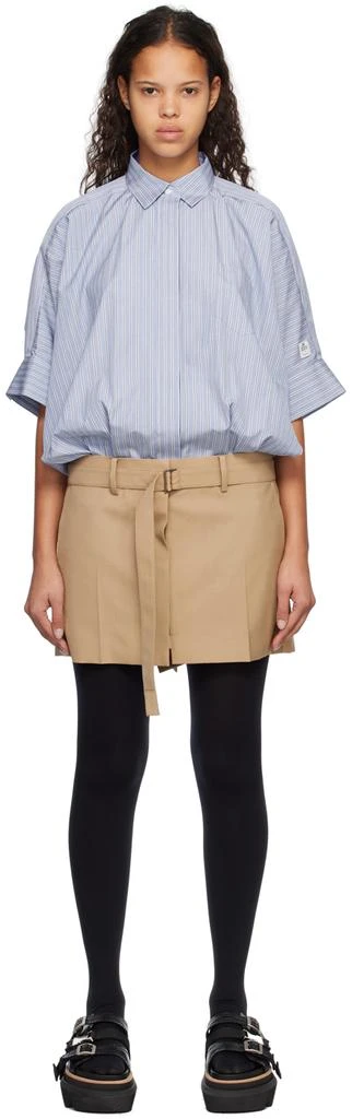 Sacai Blue Paneled Minidress 1