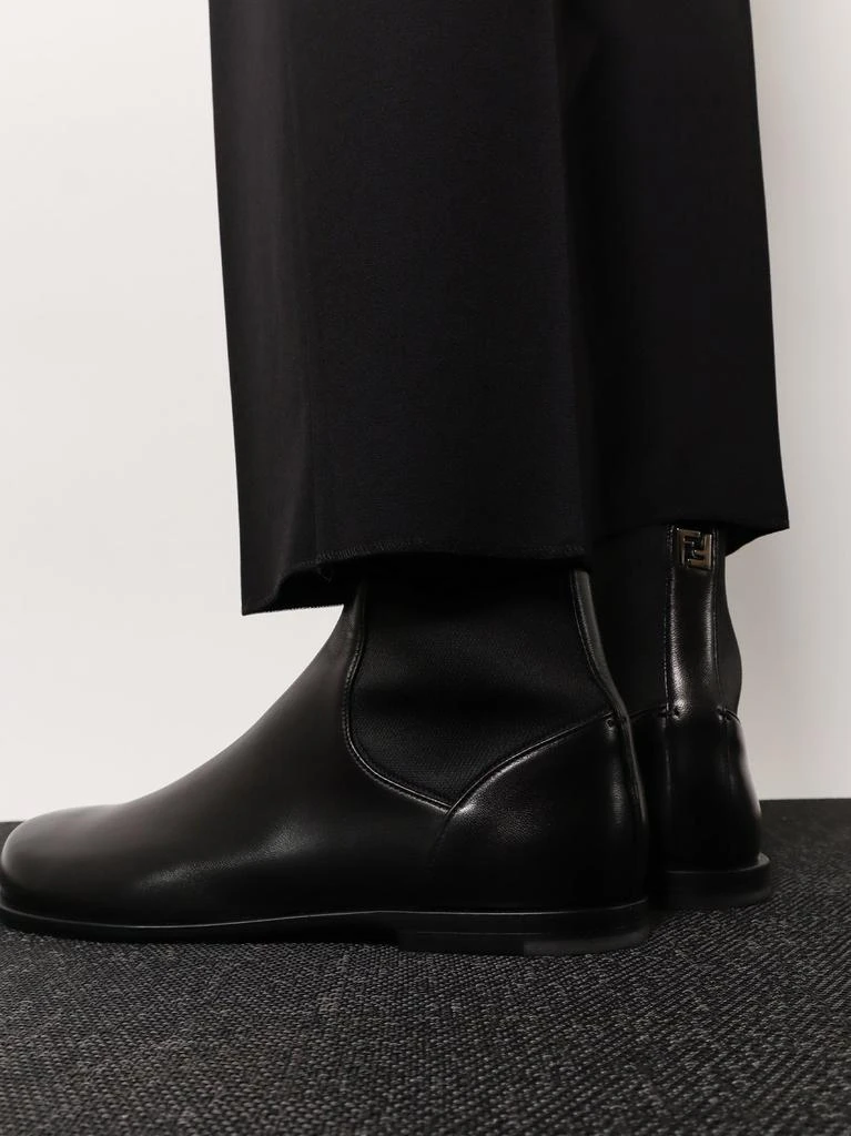 Fendi Chelsea Squared FF leather boots 2
