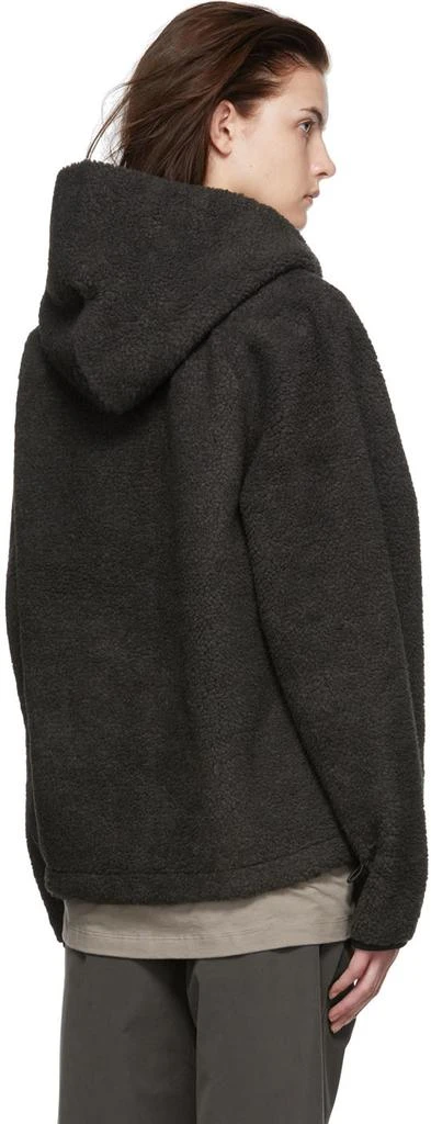 Essentials Black Polyester Hoodie 3
