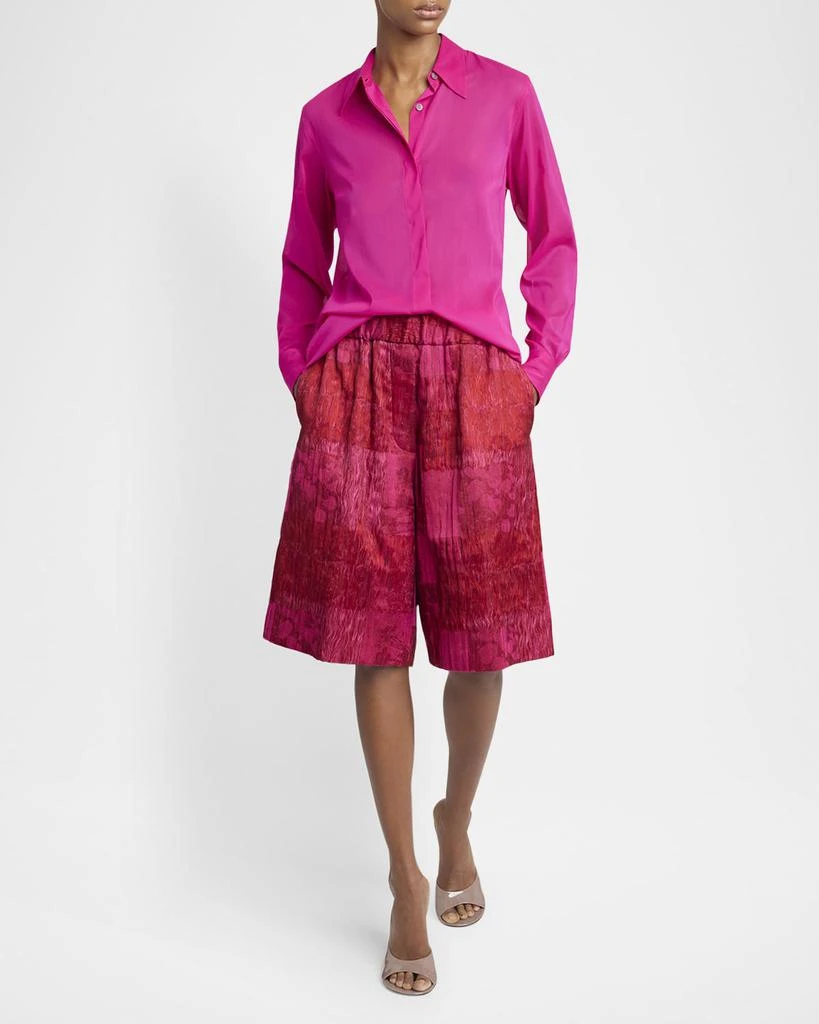 Dries Van Noten Chowy Silk Button-Down Shirt 2