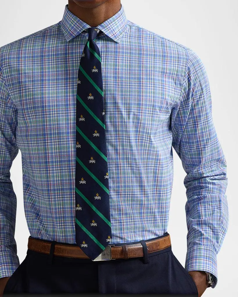 Ralph Lauren Men's Classic-Fit Checked Poplin Sport Shirt 5