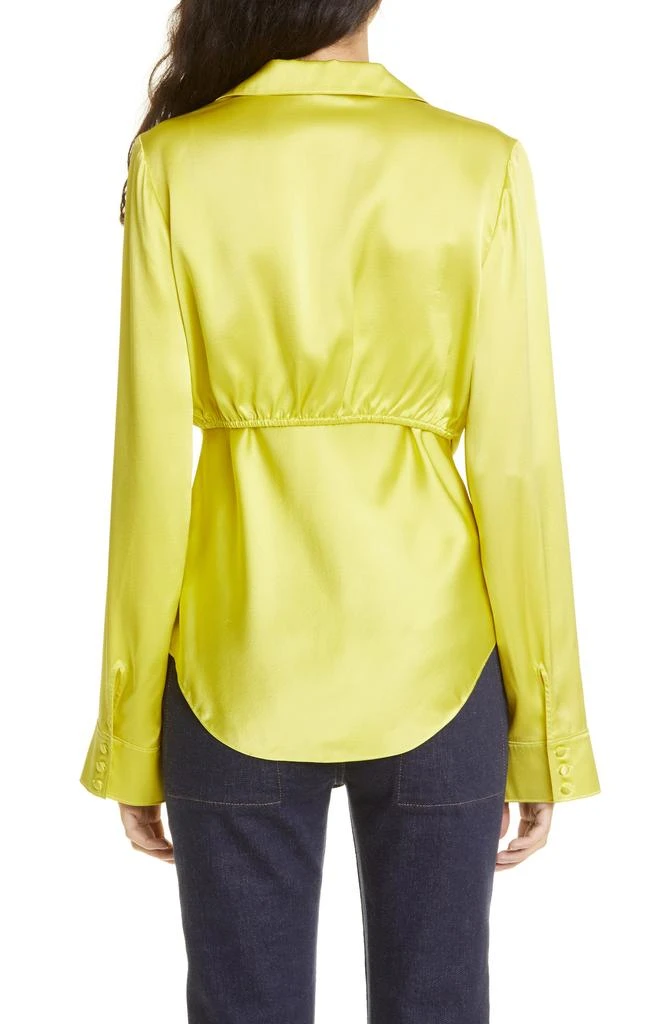 Cinq à Sept Ally Tie Front Silk Top 2