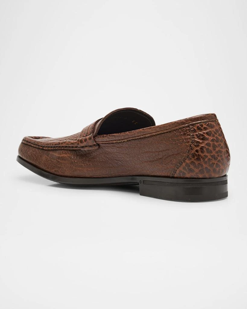 Salvatore Ferragamo Men
s Caspian 2 Leather Moc-Toe Loafers 2