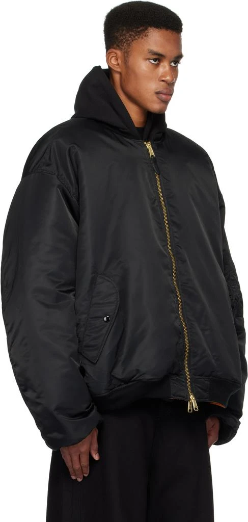 Vetements Black Alpha Industries Edition Double Zip Reversible Bomber Jacket 2