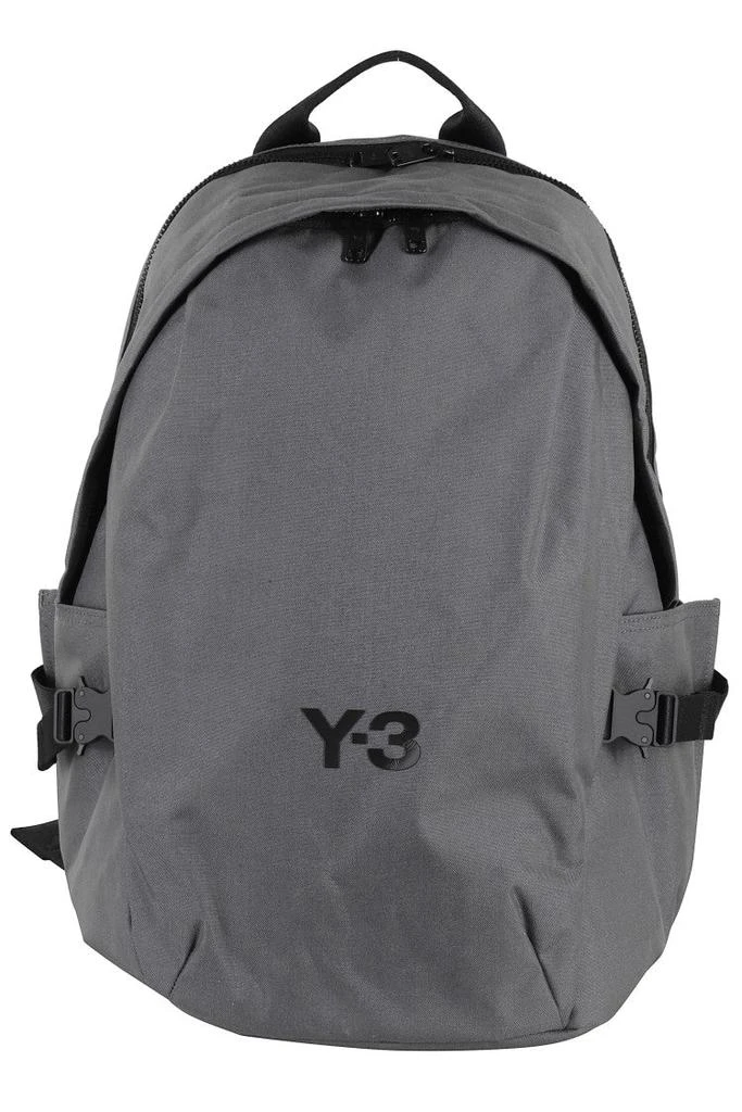 Y-3 Spacious Gray Backpack with Dual Compartments