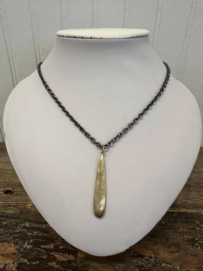 Lisa Ziff Designs Lisa Ziff Designs - 10k Icicle Pendant Necklace With Rho Chain