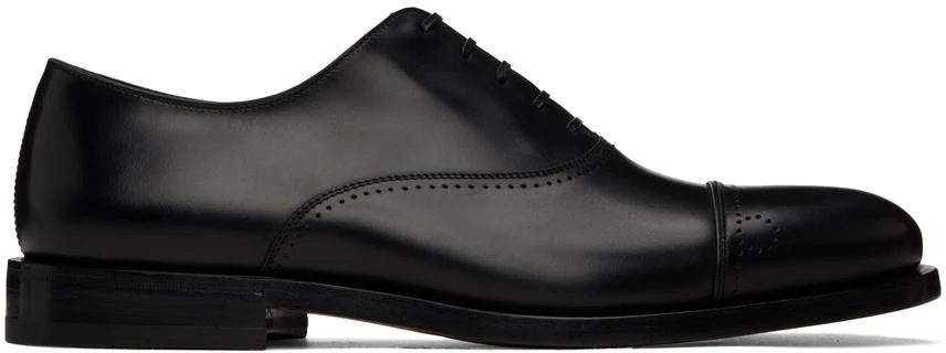 Salvatore Ferragamo Black Giovanni Oxfords 1