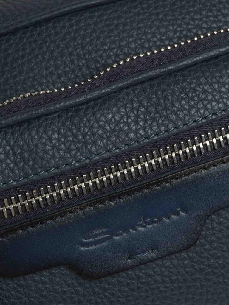 Santoni Santoni Leather Shoulder Bag 4