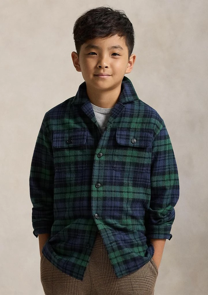 Ralph Lauren Boys 8-20 Plaid Cotton Flannel Camp Shirt