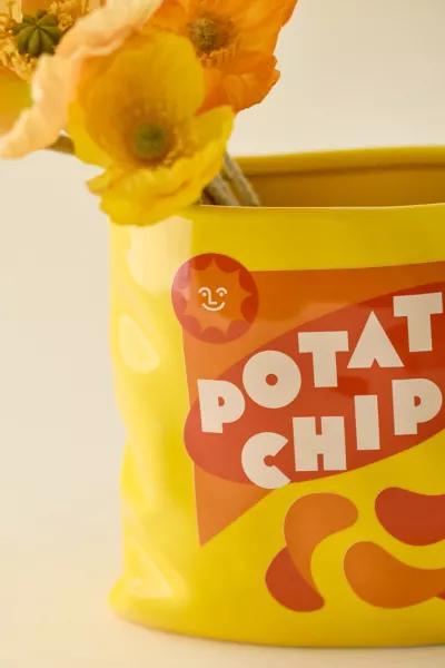 ban.do ban.do Potato Chip Bag Shape Ceramic Vase