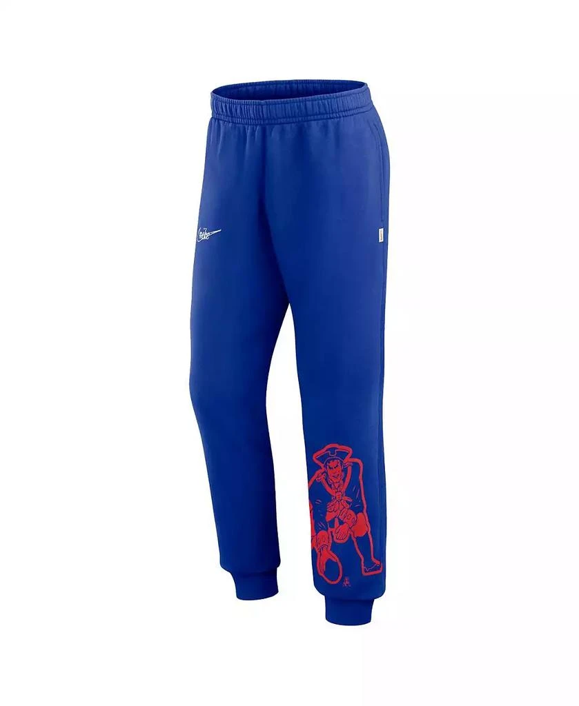 NIKE Men's Royal Distressed New England Patriots Logo Crop Joggers 2