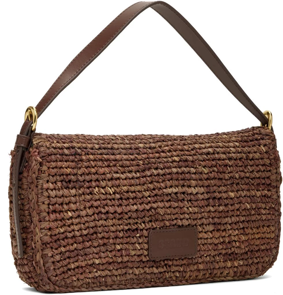 Staud Brown Harlow Raffia Bag 3