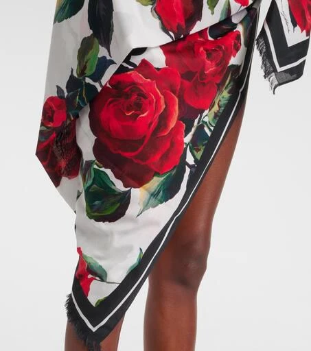 Dolce 
Gabbana Floral cotton beach cover-up 5