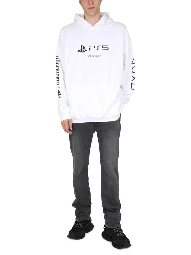 Balenciaga Balenciaga Logo Patch Straight-Leg Jeans 4