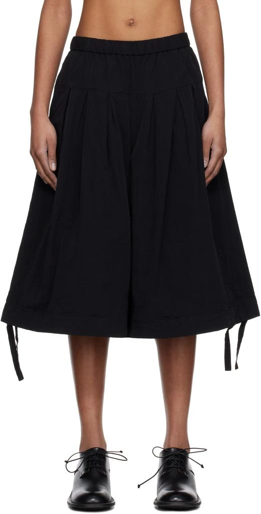 CASEY CASEY Black Pli Shorts 1