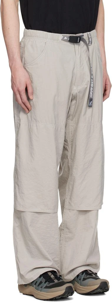 And Wander Gray Gramicci Edition Nylon Double Knee Trousers 2