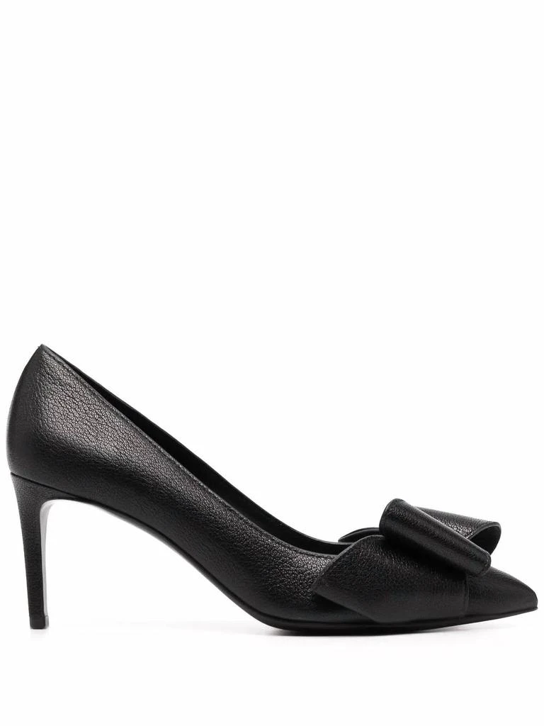 Salvatore Ferragamo Women
s Zoey Bow-Detail Pumps In Black 1