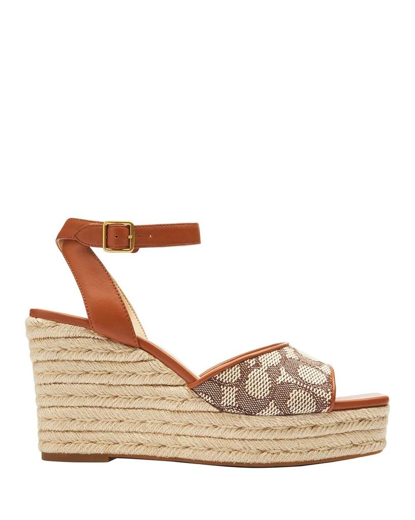 Coach Women's Signature Jacquard Espadrille Wedge Sandals 2