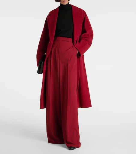 Max Mara Ninfa virgin wool gabardine palazzo pants 2