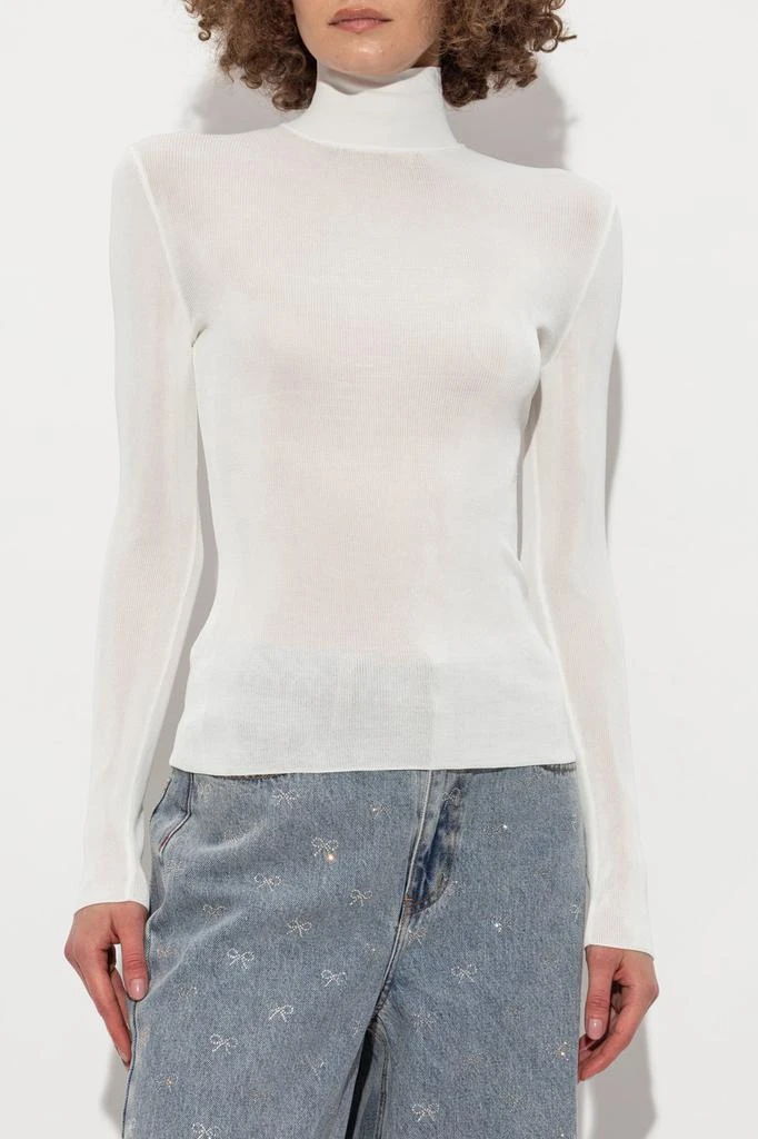 Self Portrait Self Portrait Turtleneck Semi-Sheer Top 2