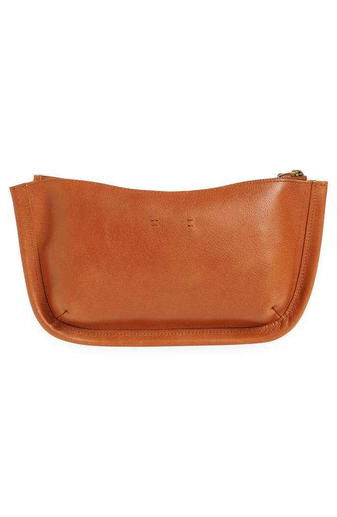 Madewell Womens $98 The Sydney Clutch Bag Burnished Caramel NF071 outlet