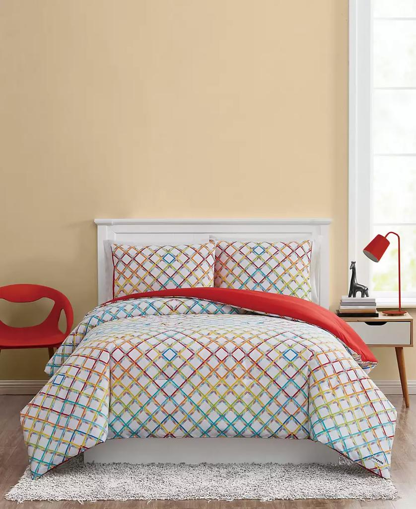 Crayola Happy Plaid 2 Piece Comforter Set