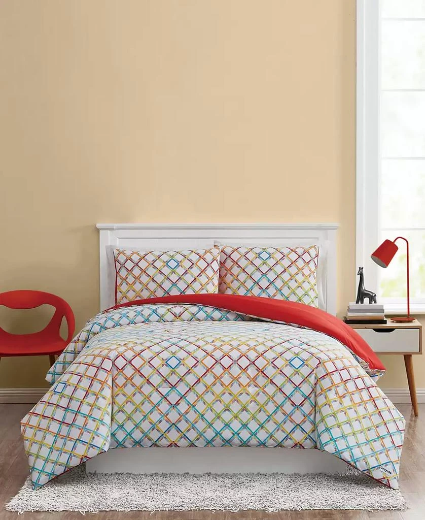 Crayola Happy Plaid 2 Piece Comforter Set 1