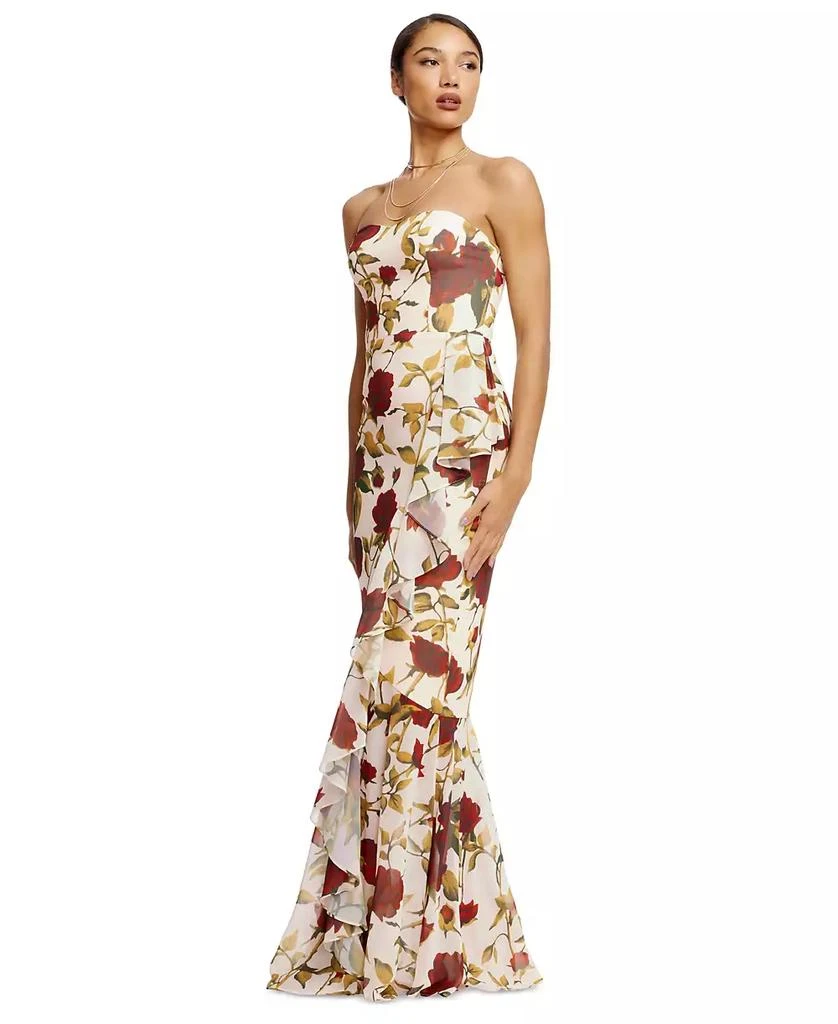 Dress The Population Women's Paris Strapless Ruffle-Trim Gown 3