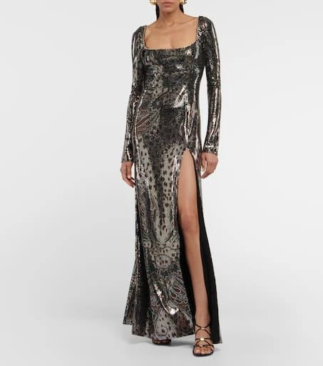 Embellished printed gown – On Sale Now with Up to 51% Off