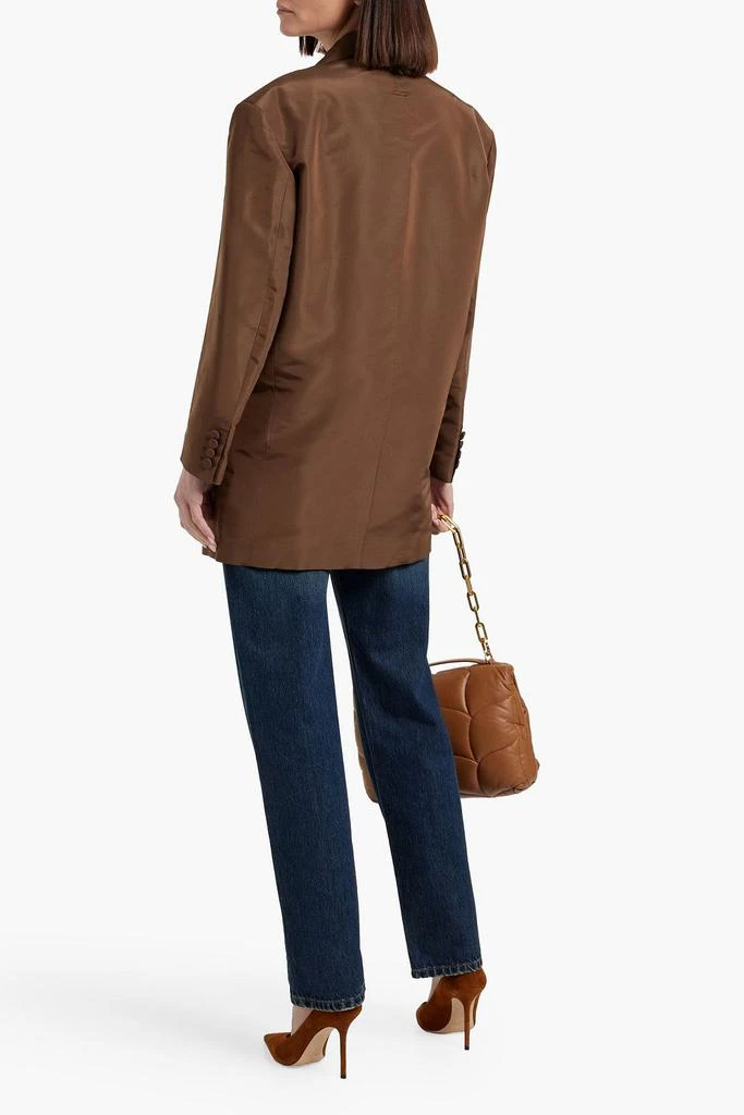 Valentino Double-breasted silk-faille blazer 3