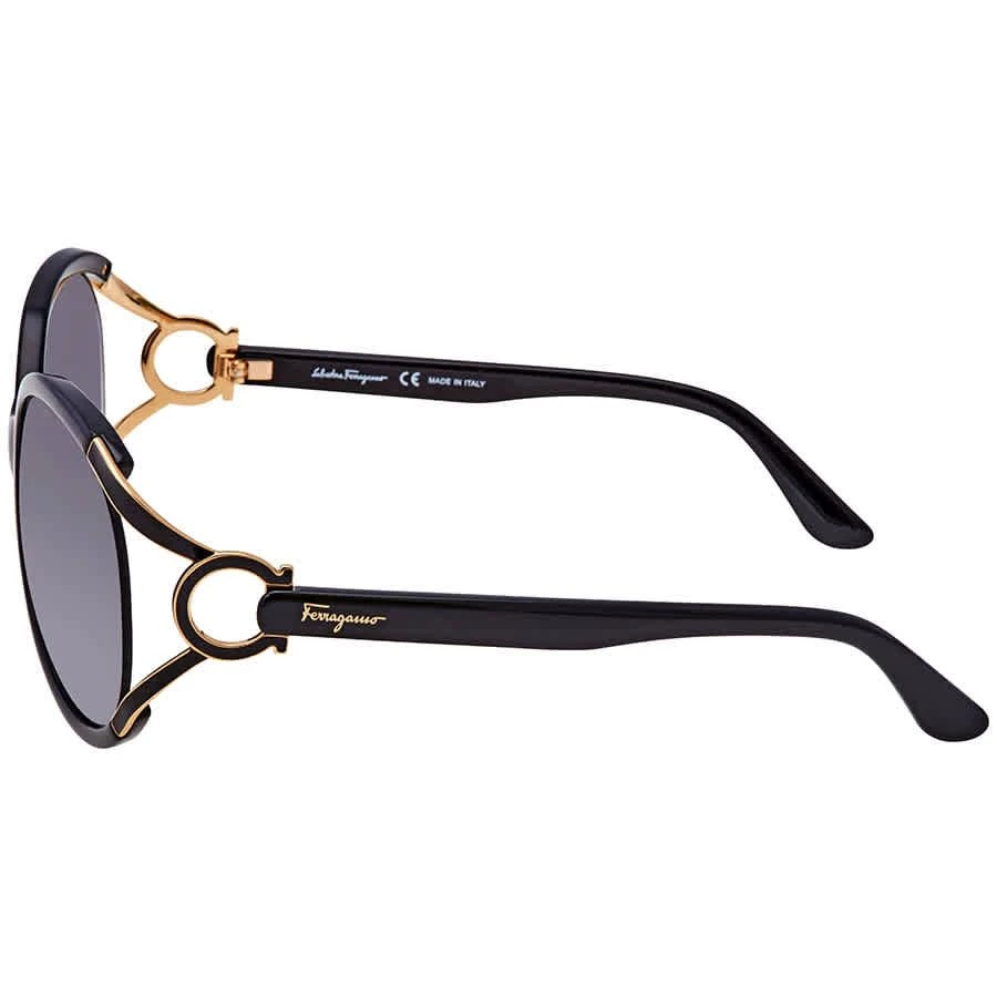 Salvatore Ferragamo Ferragamo Grey Gradient Round Ladies Sunglasses SF600S 001 61 3