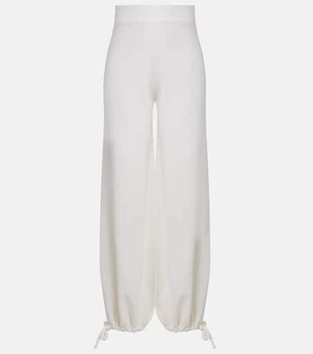 Max Mara Virgin wool wide-leg pants 1