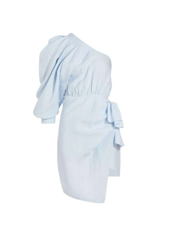 Piece of White Galilea One Shoulder Wrap Dress 5