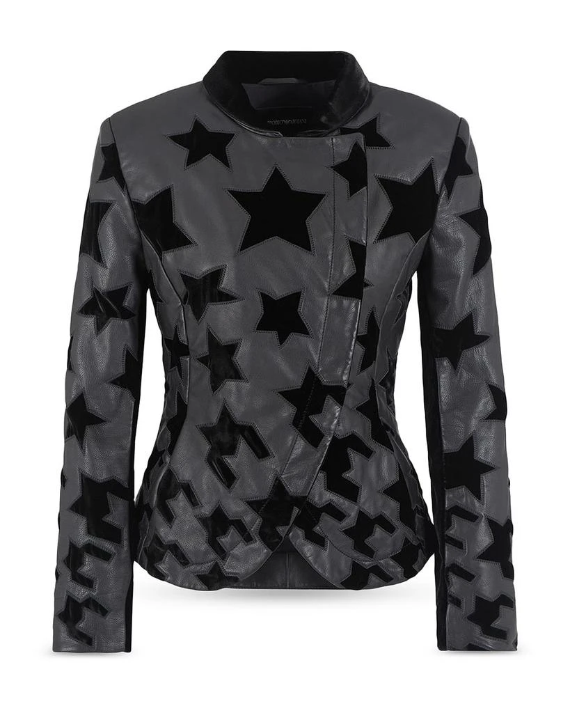 Emporio Armani Velvet Stars Leather Jacket 6