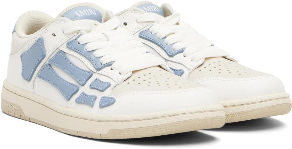 AMIRI White 
Blue Skel Top Low Sneakers 4