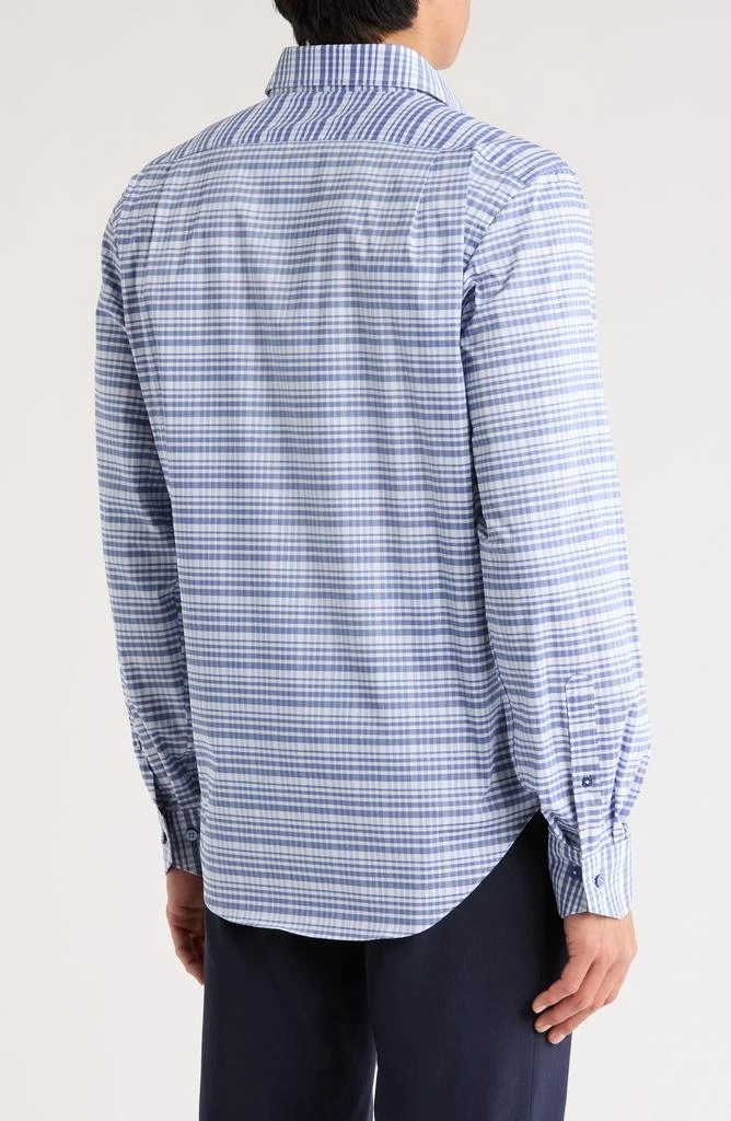Lorenzo Uomo Trim Fit Plaid Cotton Blend Dress Shirt 2