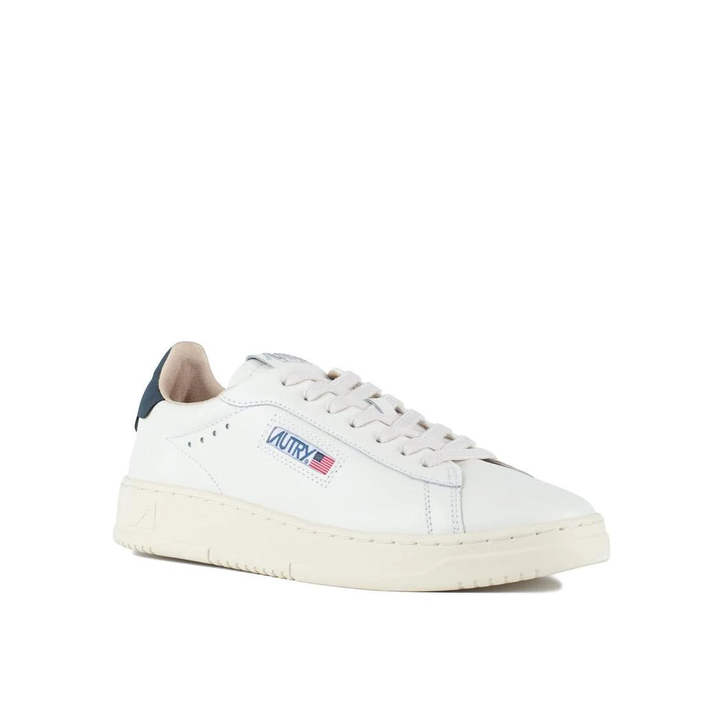 Autry Autry Dallas Low White Leather And Space Sneakers 3