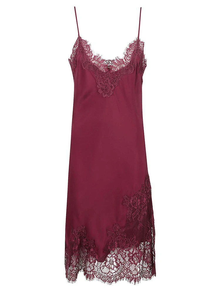 Gold Hawk Gold Hawk Lace-Trim Slip Dress