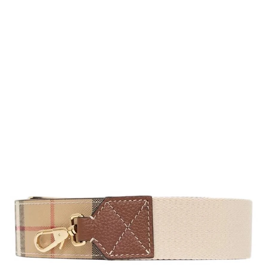 Burberry Check Logo Panelled Bag Strap 1