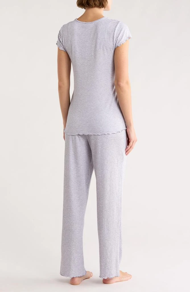 Laura Ashley Stripe Henley Pajamas 2