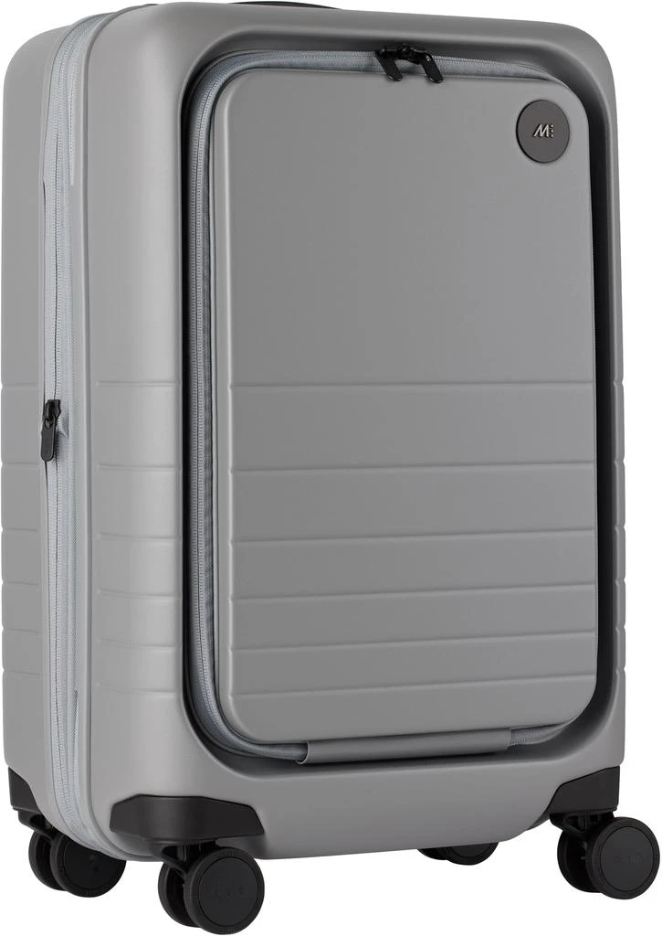 Monos Gray Expandable Carry-On Pro Suitcase 2