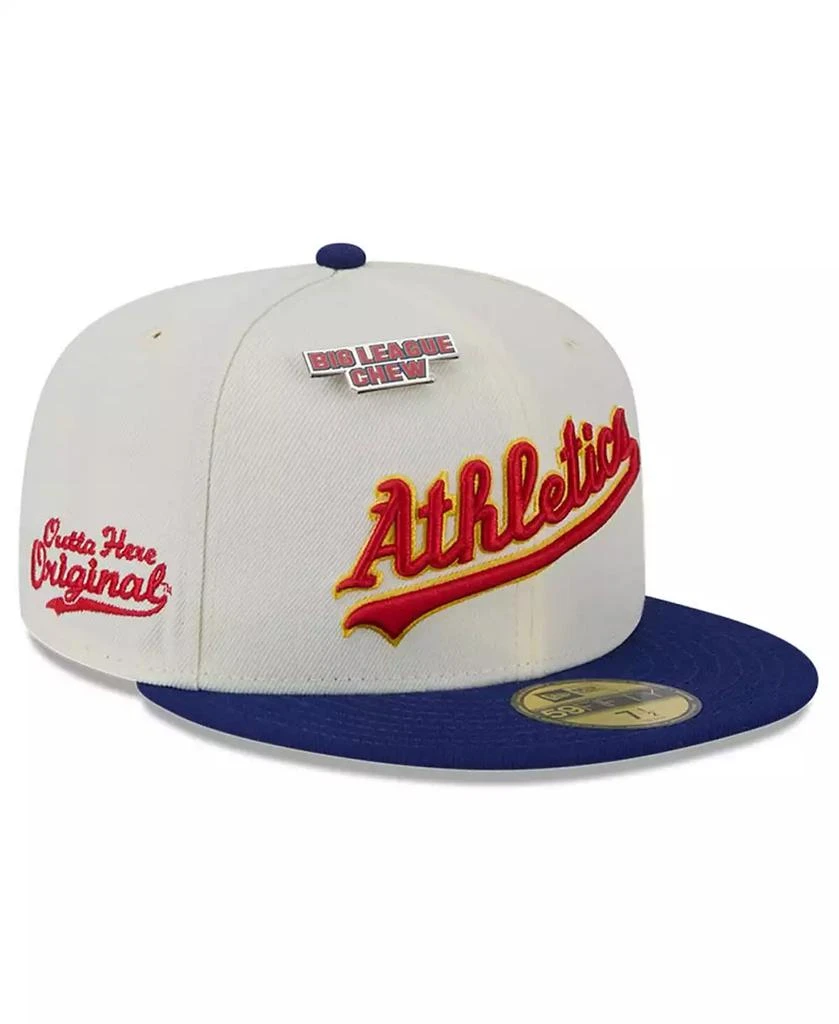 New Era Men's White Oakland Athletics Big League Chew Original 59FIFTY Fitted Hat 1