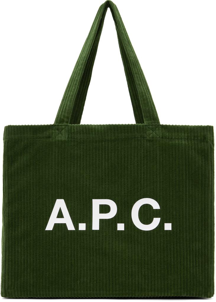 A.P.C. Green Diane Shopping Tote