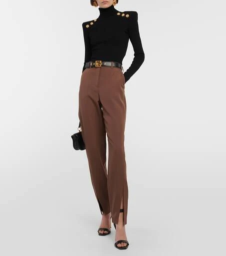 Balmain Tapered wool pants 2