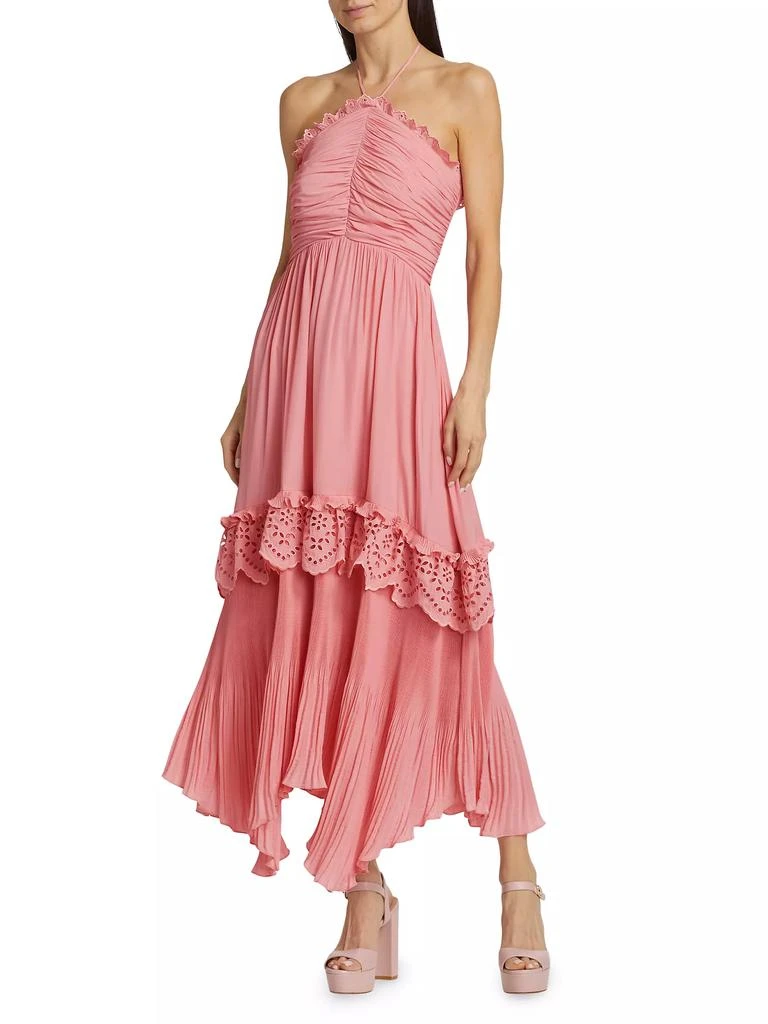 Ramy Brook Dulce Pleated Halter Maxi Dress 3