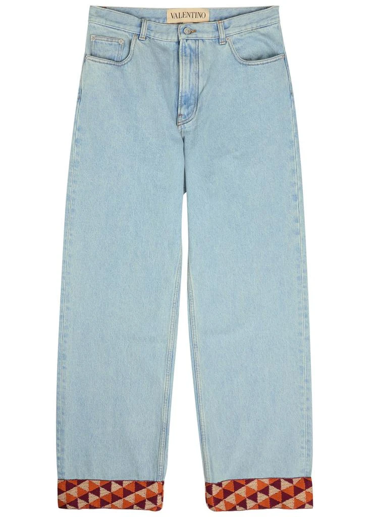 Valentino Turn-up straight-leg jeans 1